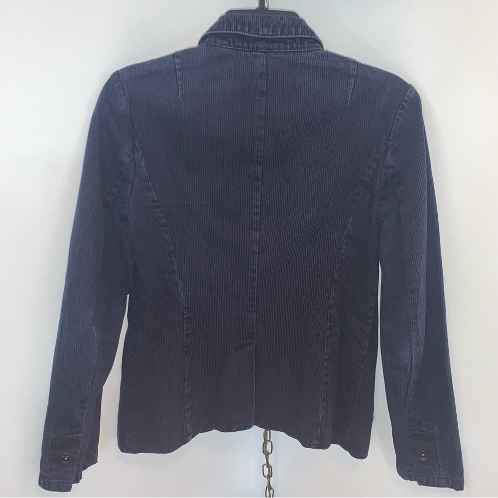 Banana Republic Denim Pinstripe Blazer - Picture 6 of 11